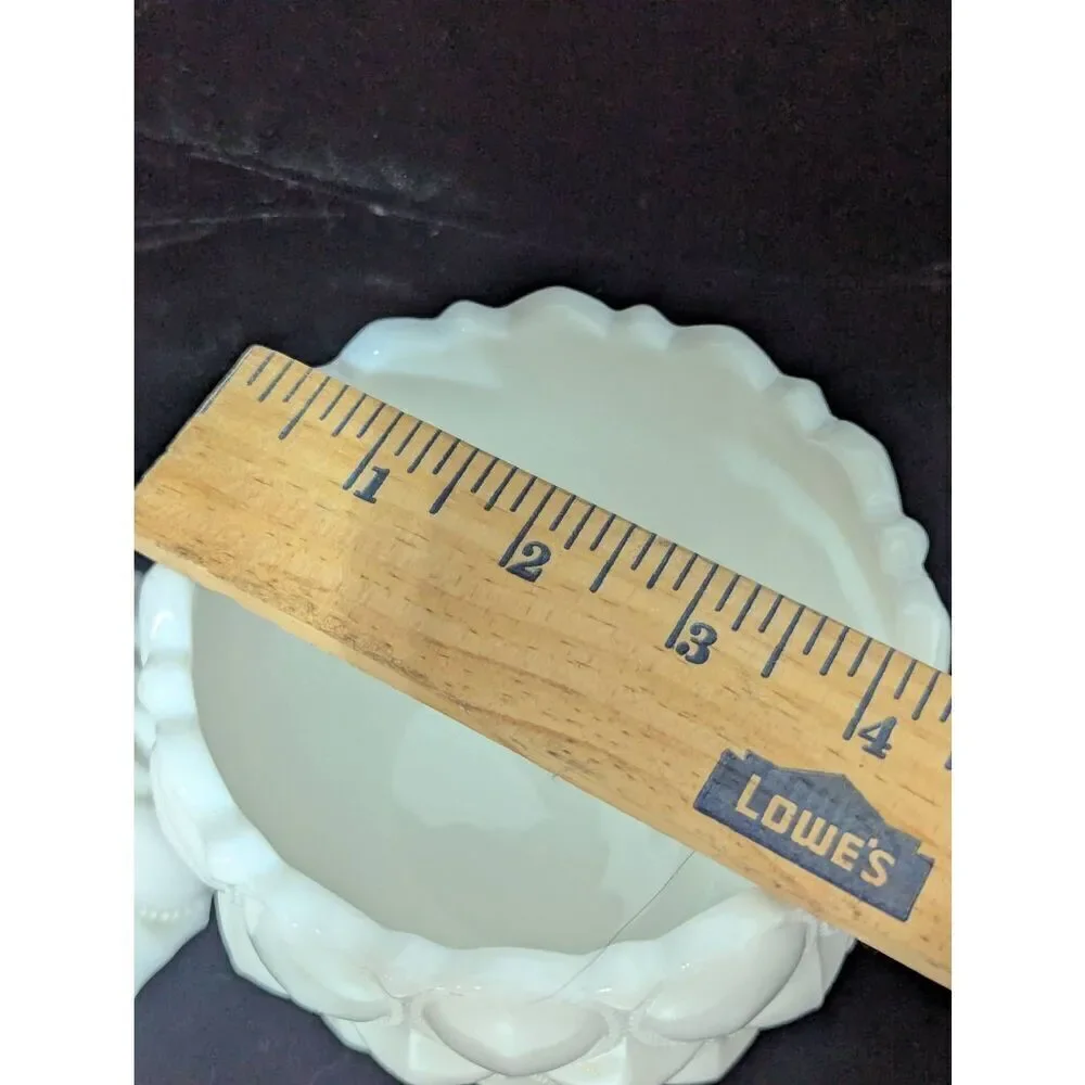 Fostoria Milk Glass Heavy Pedestal Vase With Lid